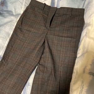 Sandro plaid wool trousers